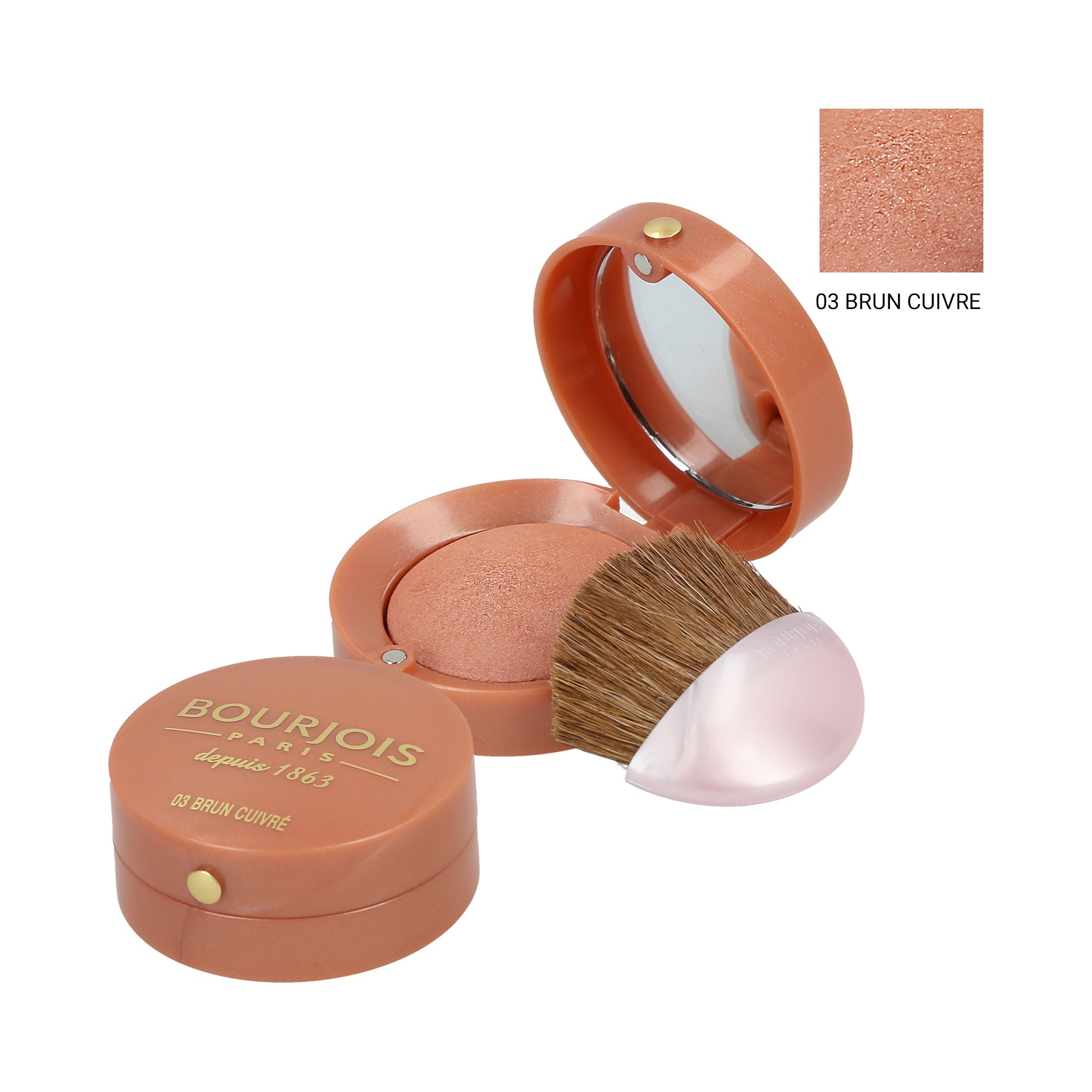 BOURJOIS Little Round Pot Róż do policzków 03 Brown 2,5 g