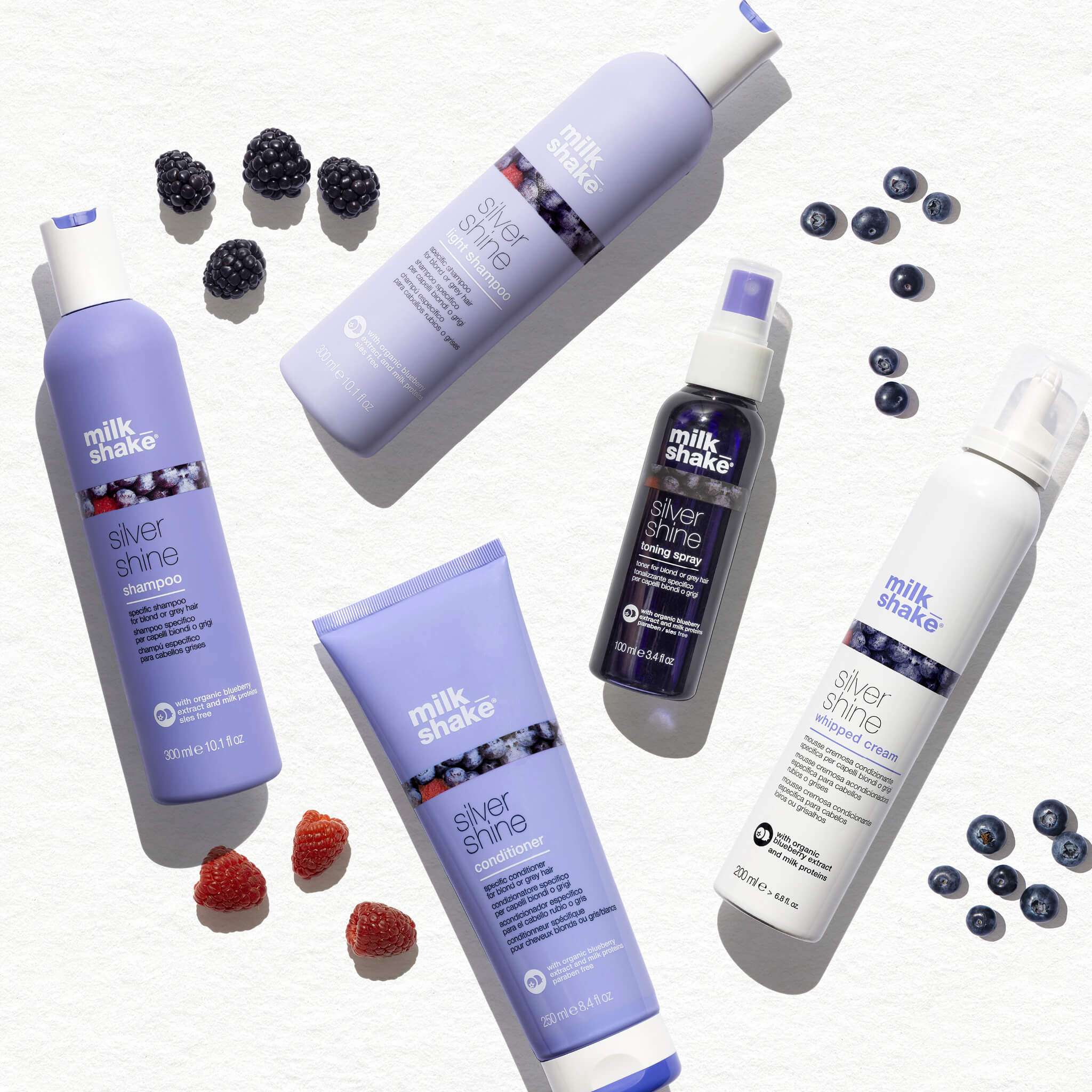 MILK SHAKE SILVER SHINE Szampon do siwych włosów redukujący żółte refleksy 300 ml #2