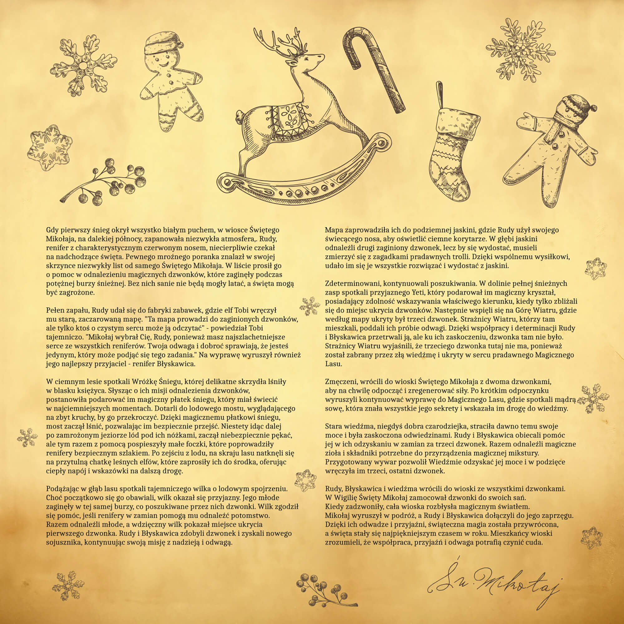 HISKIN CHRISTMAS STORY Adventskalender mit Weihnachtskerzen mit Märchenbuch-Motiv, 24 Fenster #3