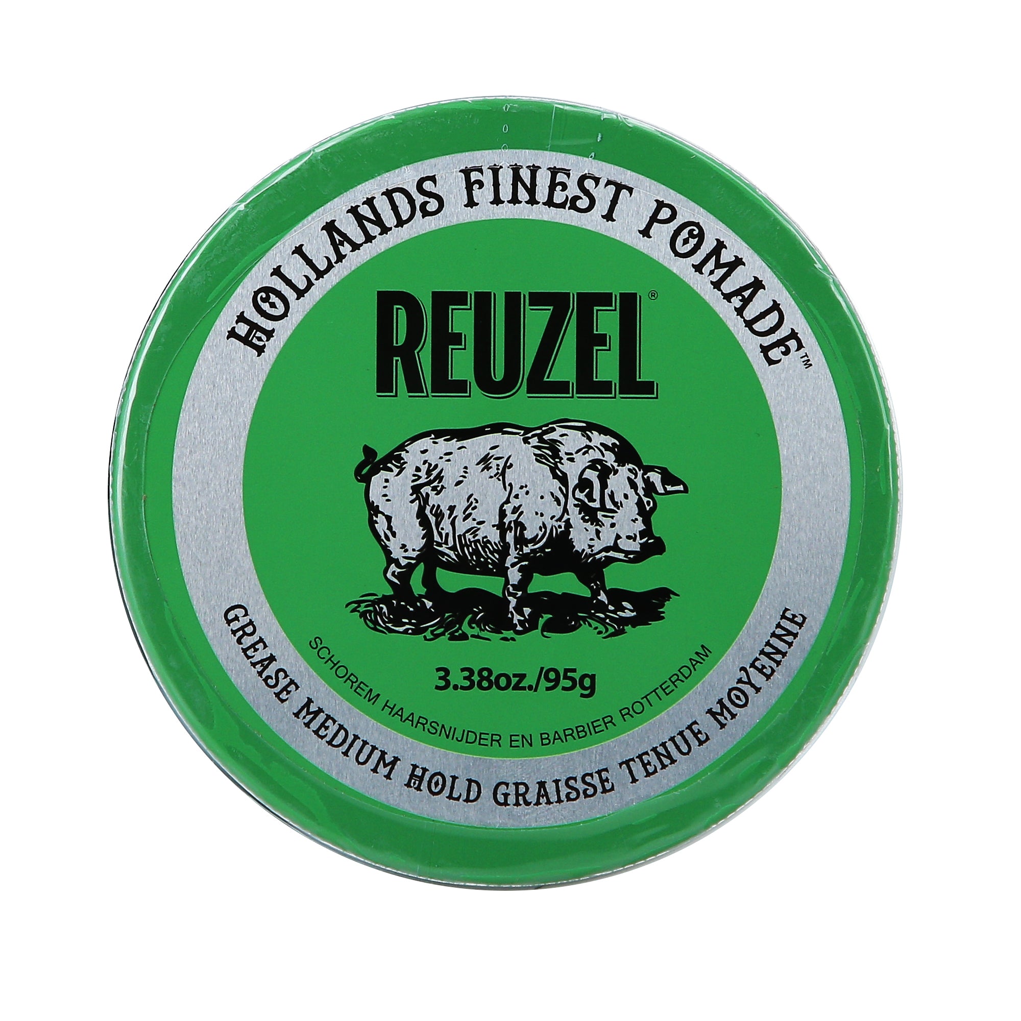 REUZEL POMADE VERTE GRAISSE TENUE MOYENNE Pommade capillaire cireuse à tenue moyenne 95 g
