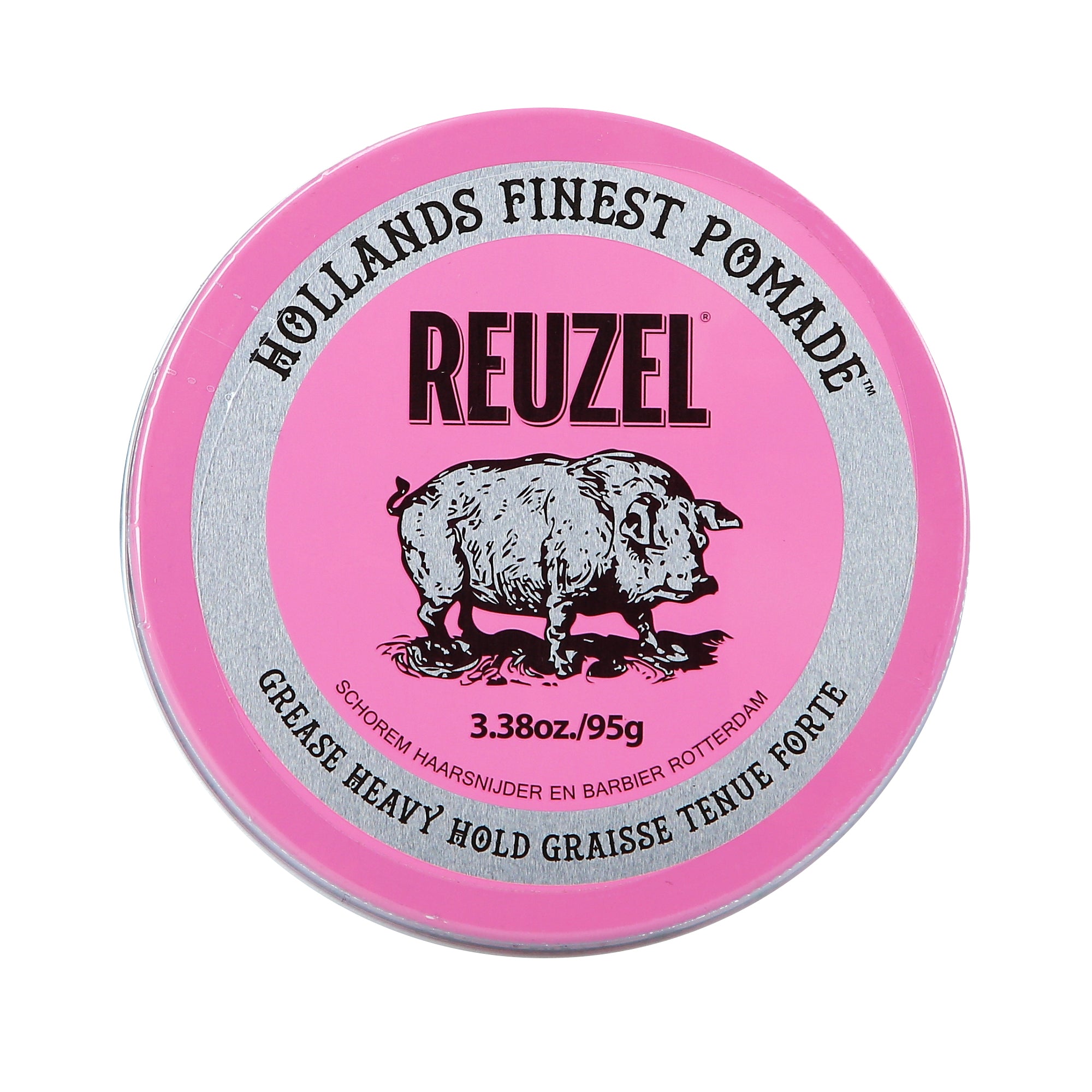 REUZEL PINK HEAVY GREASE Cire à fixation forte, pommade capillaire à tenue extrême, 95 g