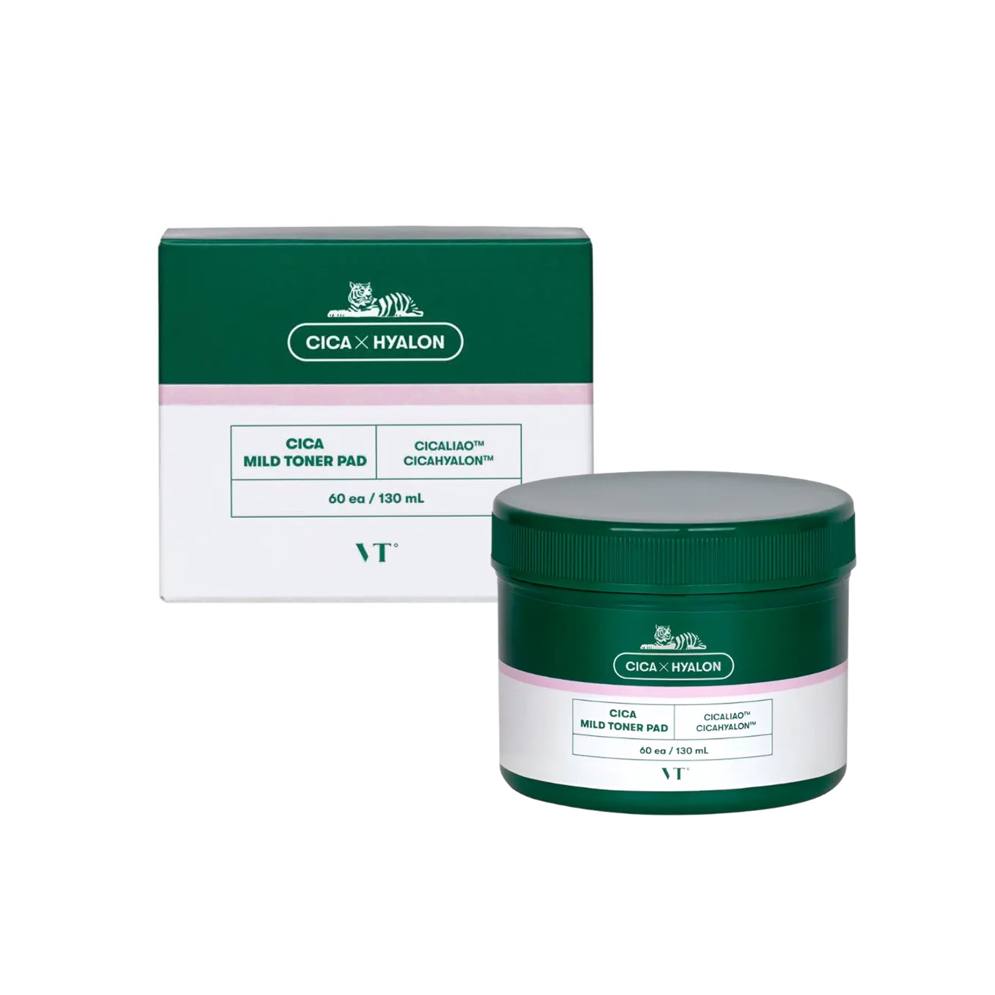 VT COSMETICS CICA MILD TONER PAD Peeling-Pads 60 Stück.