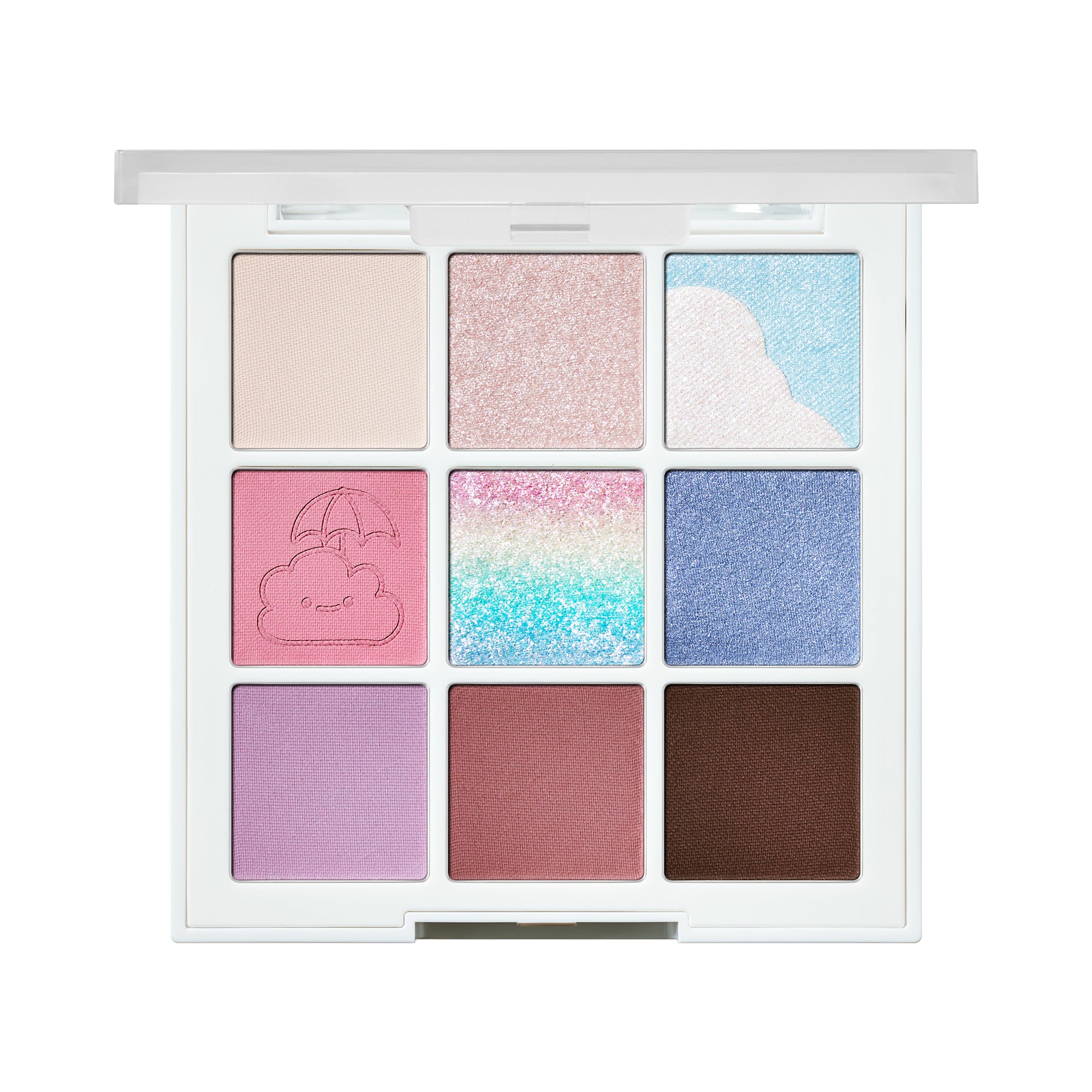 BLACK ROUGE Colordation Mood Palette After Rain Profesjonalna Paleta cieni do powiek 8 g