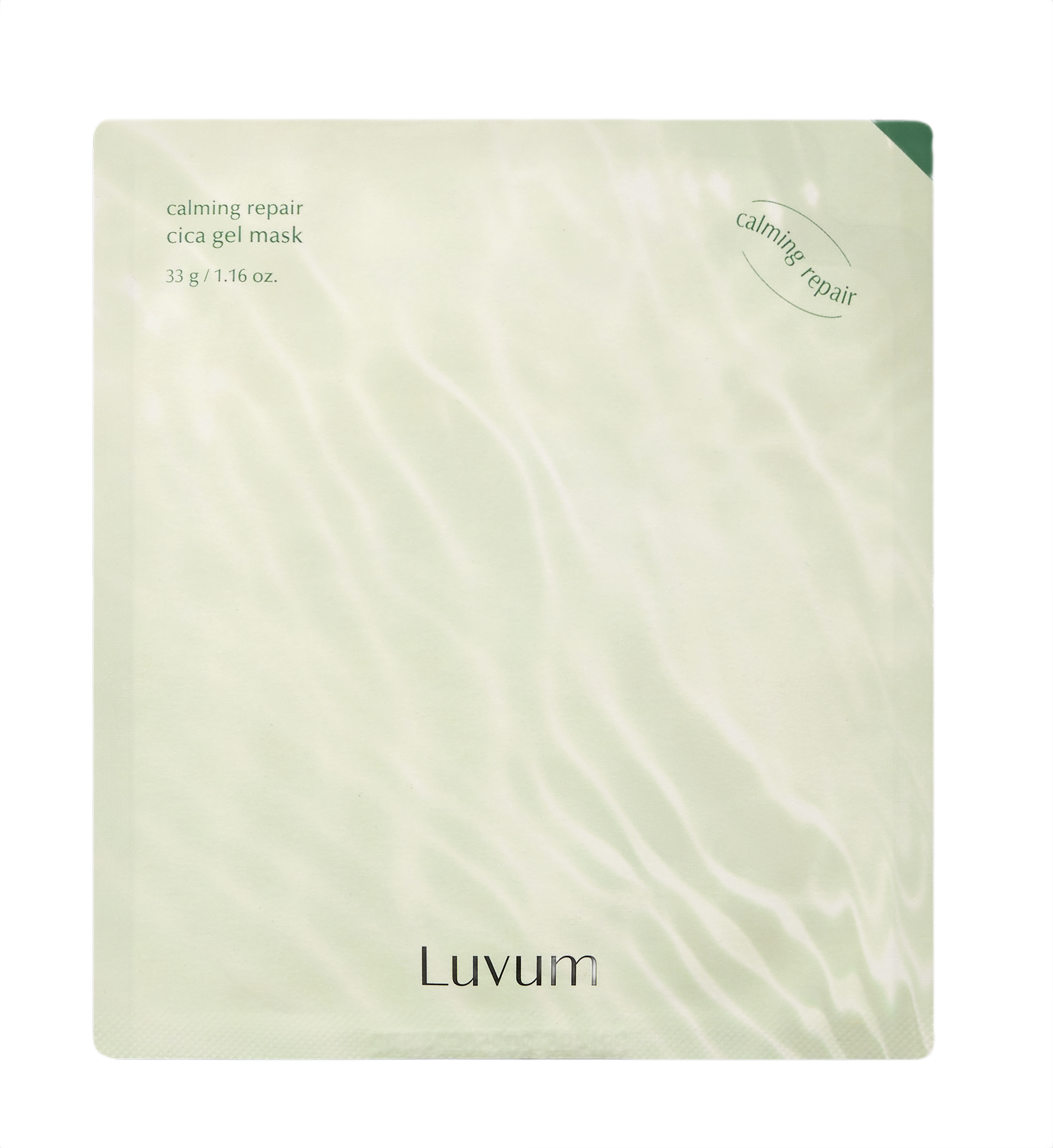 LUVUM CALMING REPAIR CICA Hydrogel-Tuchmaske mit jungem Centella Asiatica-Extrakt 1 Stück.