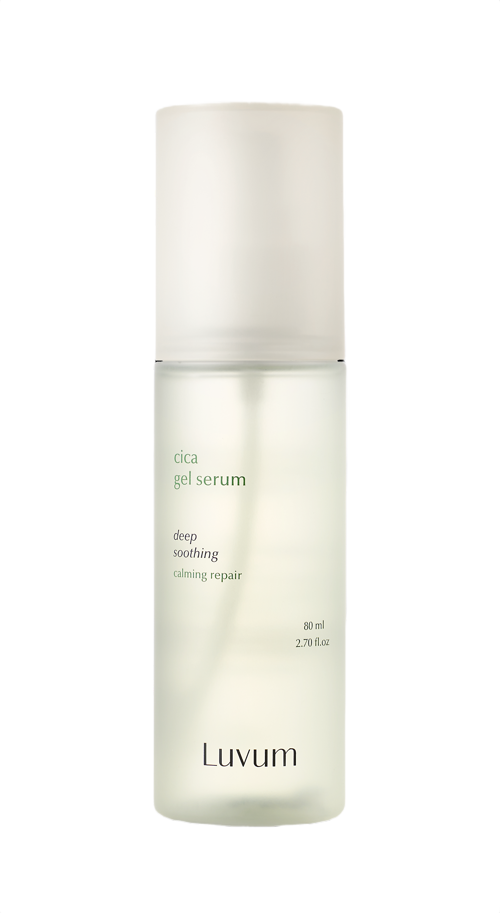 LUVUM CALMING REPAIR CICA GEL SERUM Leichtes Gel-Serum als Spray mit Centella Asiatica-Extrakt 80 ml