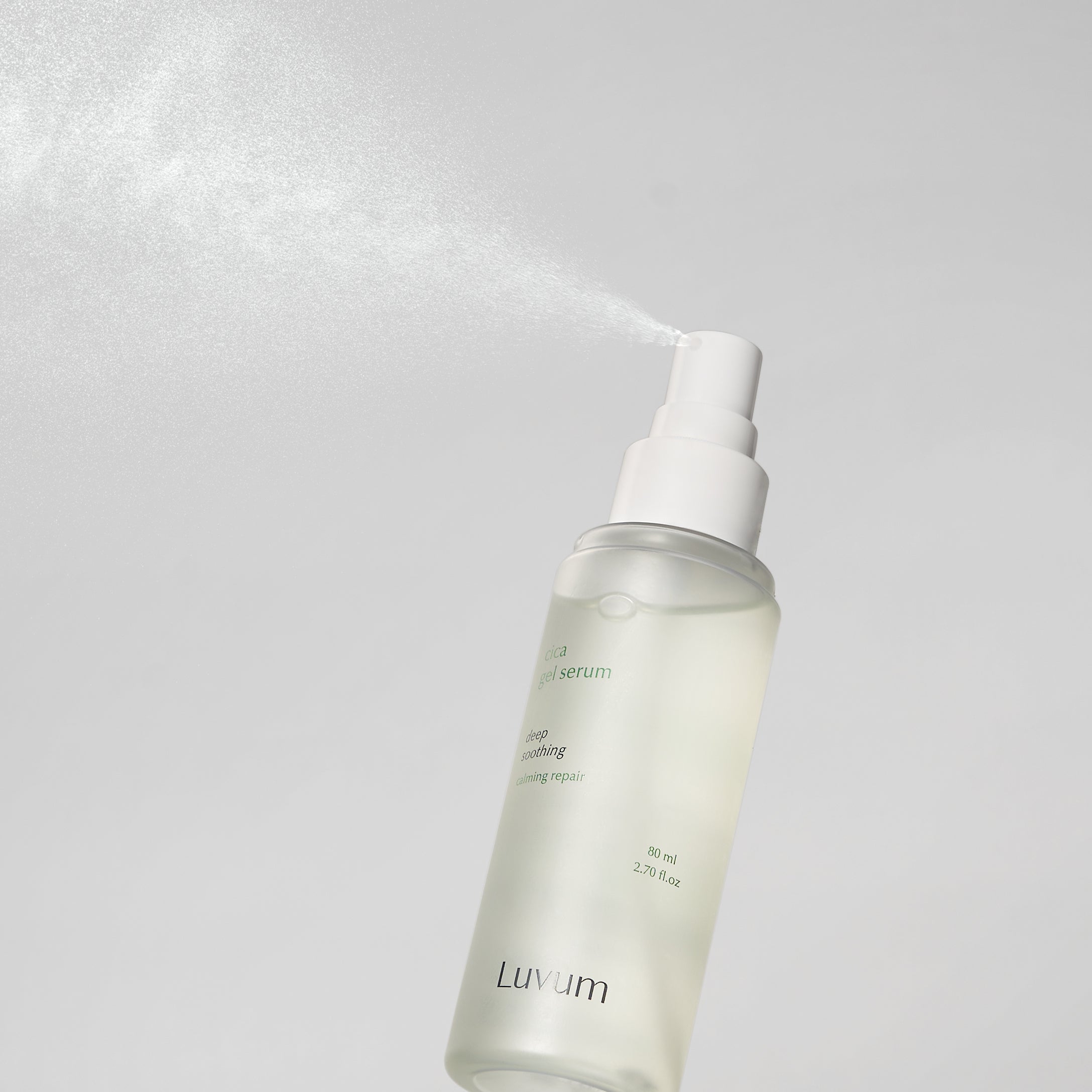 LUVUM CALMING REPAIR CICA GEL SERUM Siero leggero in gel spray con estratto di centella asiatica 80 ml #3