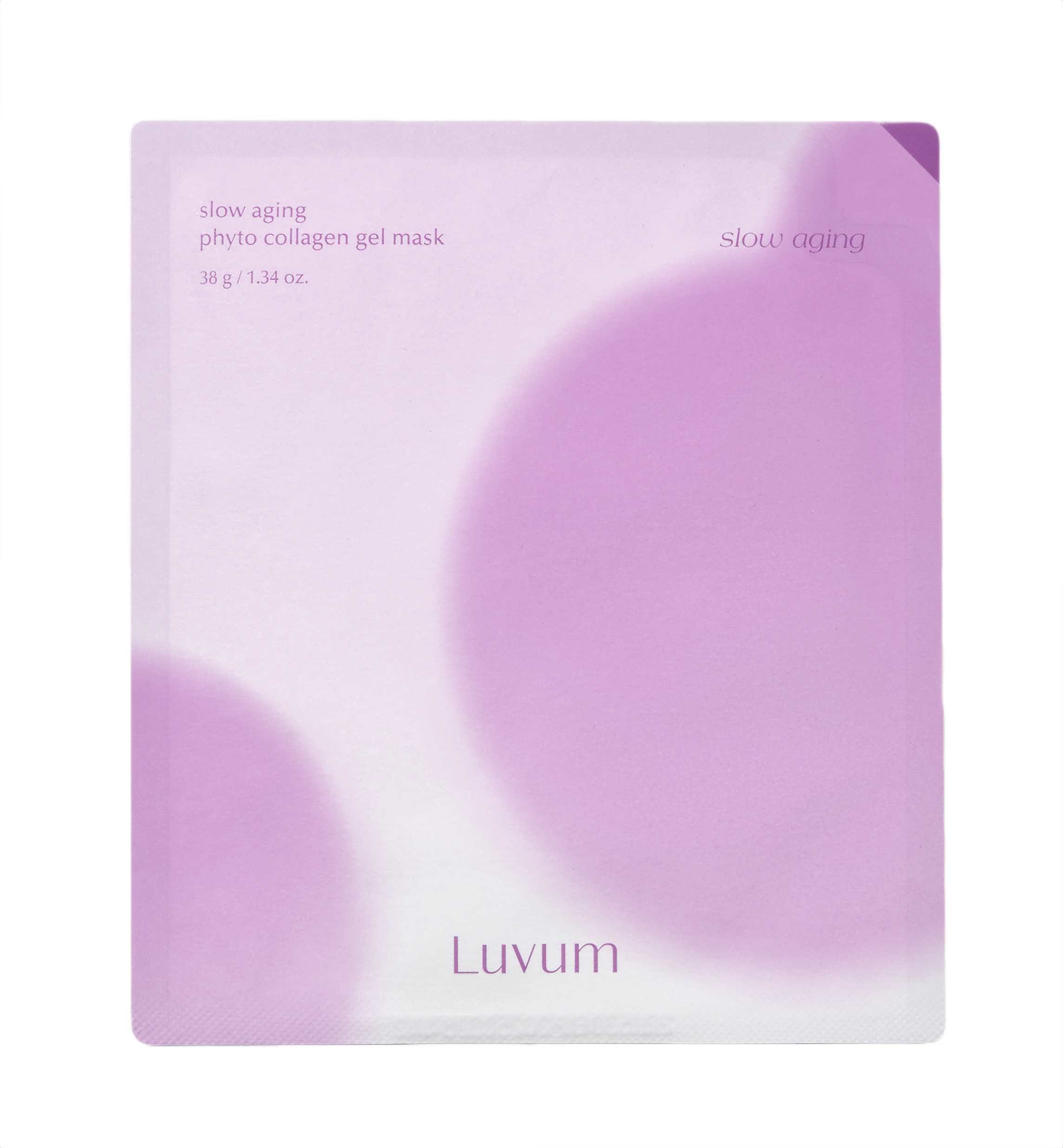 LUVUM SLOW AGING PHYTO COLLAGEN GEL MASK Hydrogelmaske mit pflanzlichem Phytokollagen und Peptiden 33 g