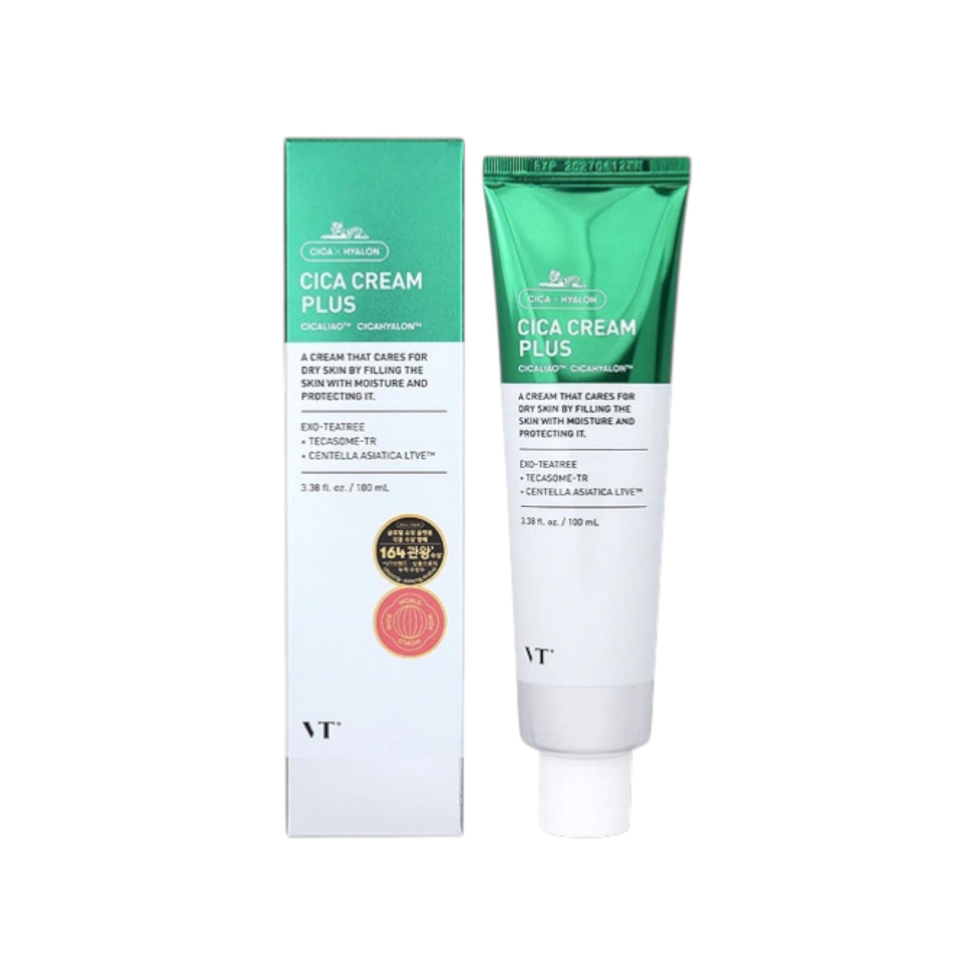 VT COSMETICS CICA CREAM PLUS Intensiv beruhigende Gesichtscreme 100 ml