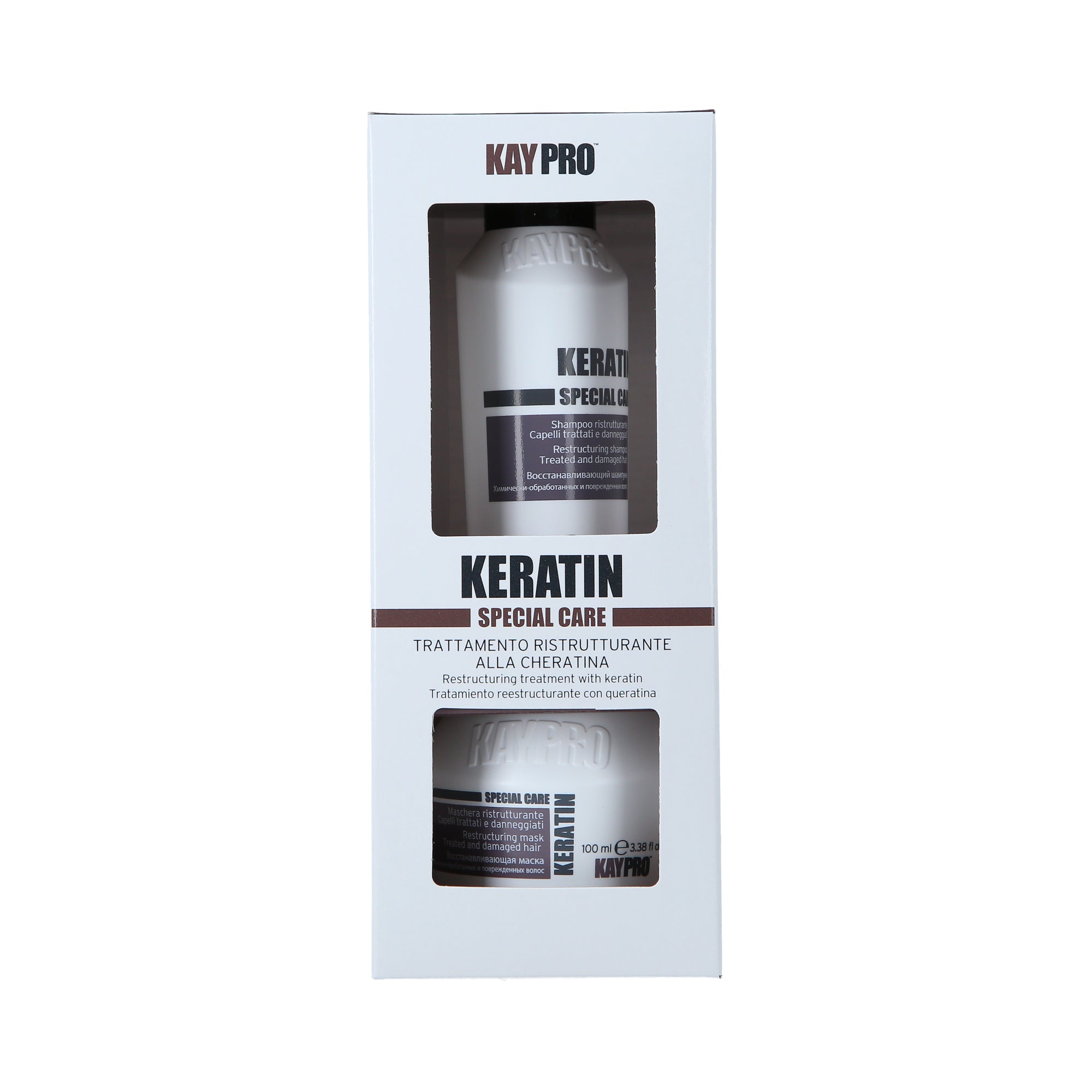 KAYPRO KERATIN SET  Zestaw do włosów suchych i zniszczonych 2 x 100 ml