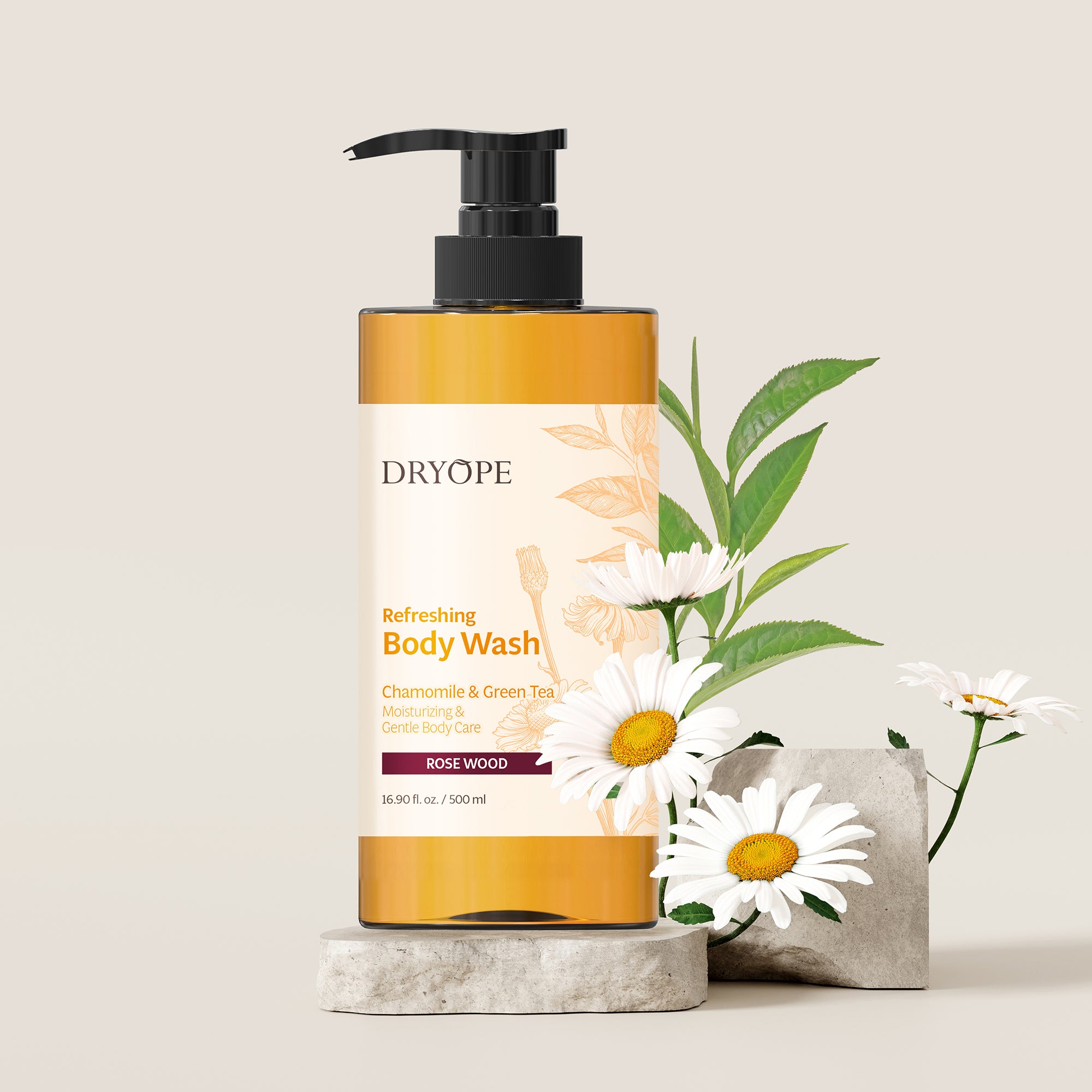 DRYOPE REFRESHING BODY WASH Wegański żel pod prysznic o zapachu kwiatowo – drzewnym Rose Wood 500 ml #2