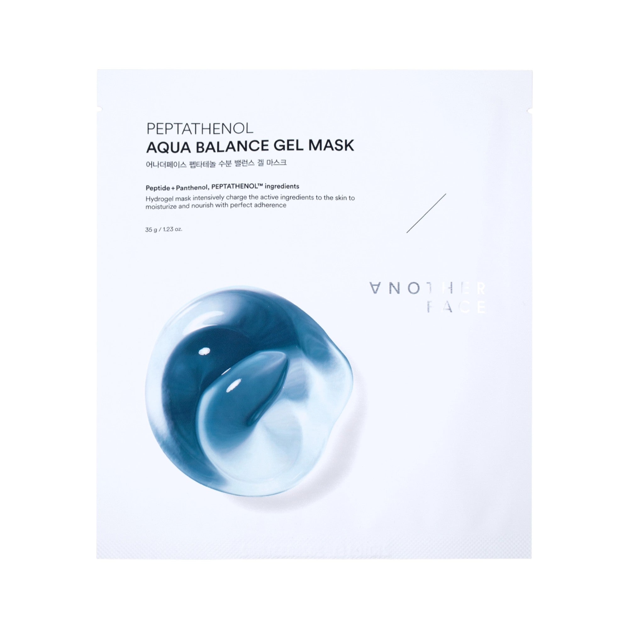 ANOTHERFACE PEPTATHENOL AQUA BALANCE GEL MASK Intenzivně hydratační hydrogelová pleťová maska ​​1x35 g
