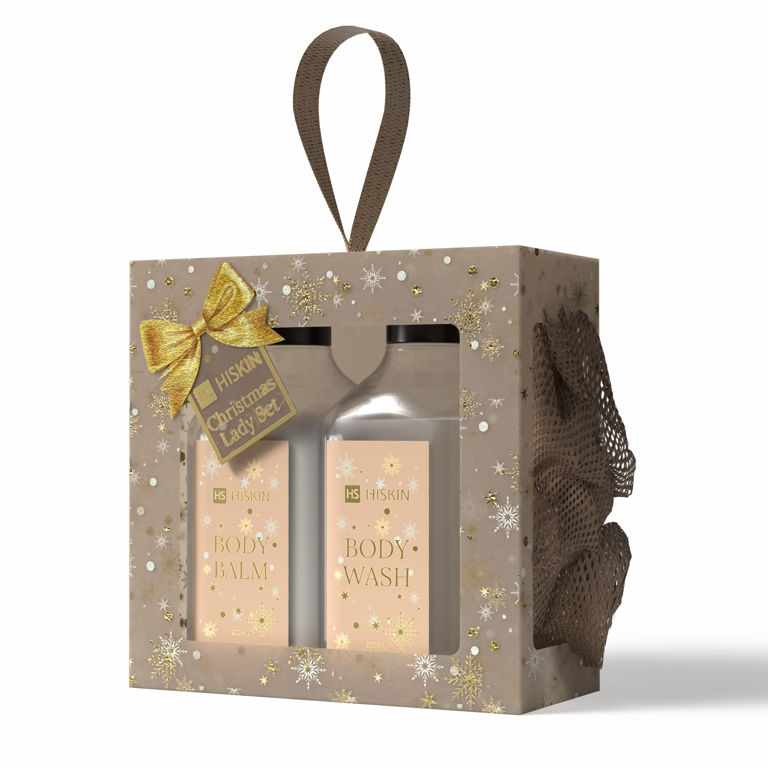 HISKIN CHRISTMAS LADY SET BEIGE Coffret cadeau de maquillage de Noël