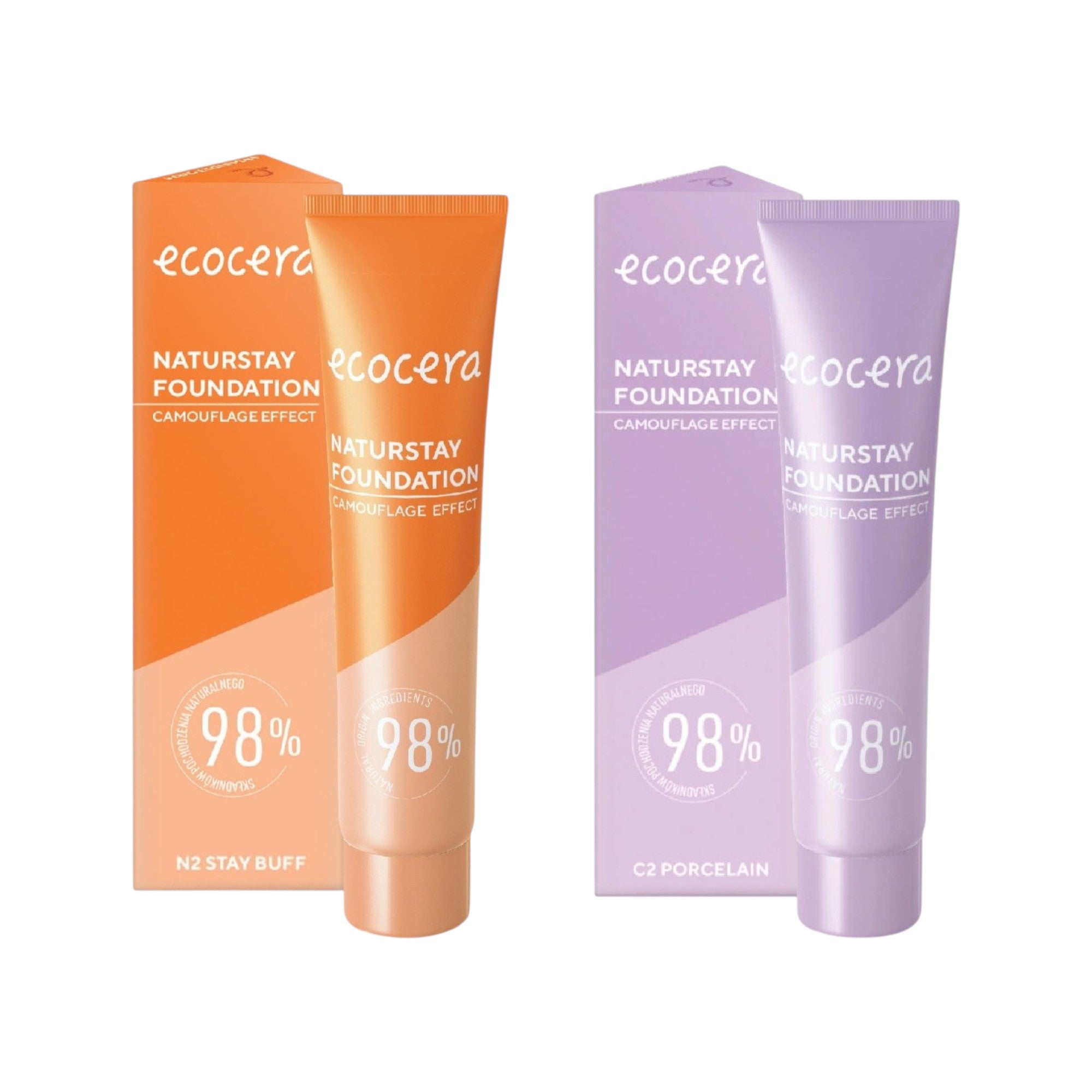 ECOCERA NATURSTAY Fond de teint naturel N2 + C2 2x30ml