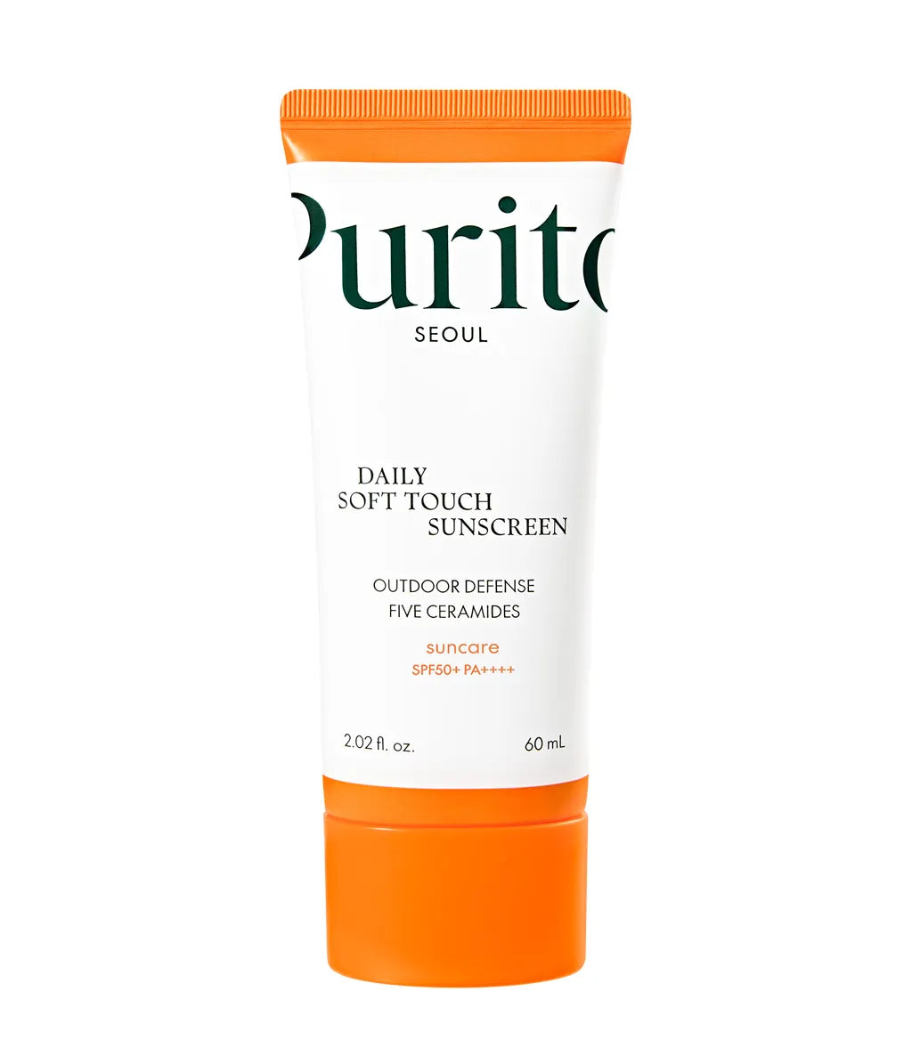 PURITO SEOUL DAILY SOFT TOUCH SUNSCREEN Krem przeciwsłoneczny z ceramidami SPF 50+ PA++++ 60 ml