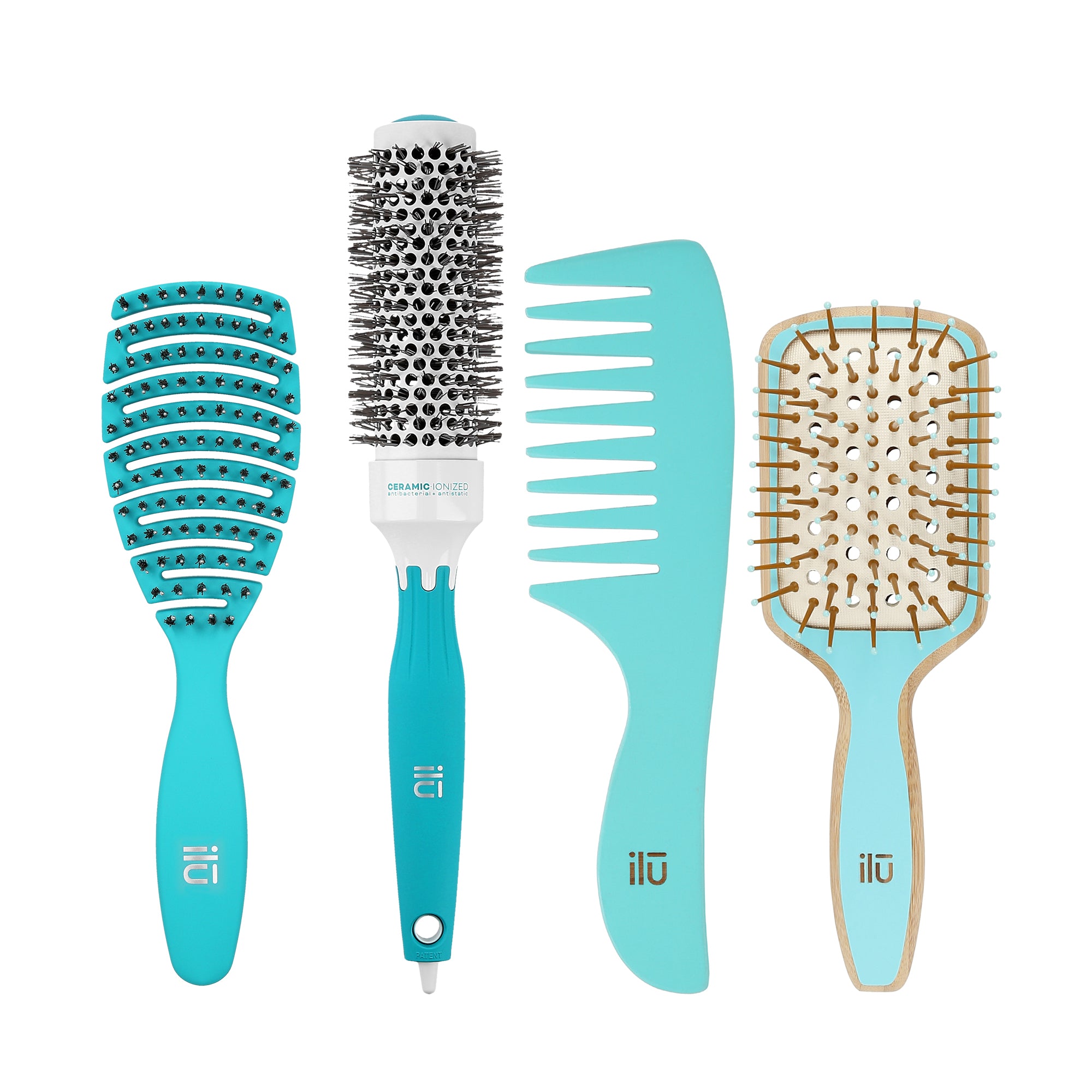 ilū Sada 3 kartáčů na vlasy + hřeben