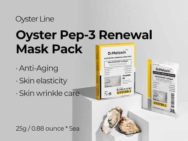 DR.MELAXIN OYSTER PEPTIDE MASK Verjüngende Peptidmasken in Bögen 5 x 30 g #5