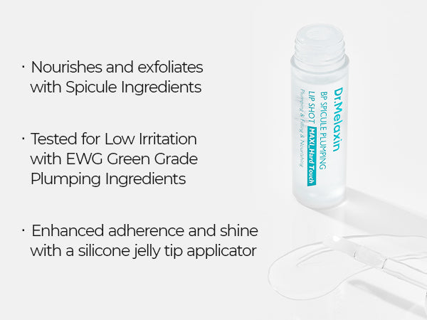 DR.MELAXIN BP SPICULE PLUMPING LIP SHOT MAXI Hydratační lesk na rty s efektem zvětšení rtů 4 ml #8