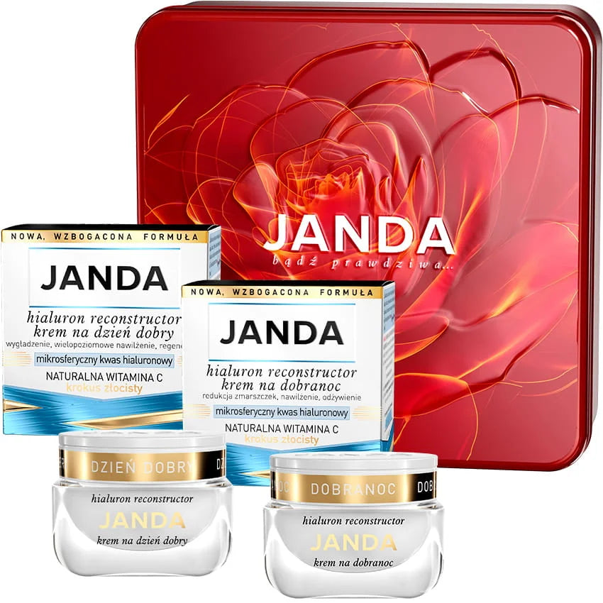JANDA Hialuron Reconstructor Coffret Jour+Nuit dans une boîte cadeau 2 x 50 ml