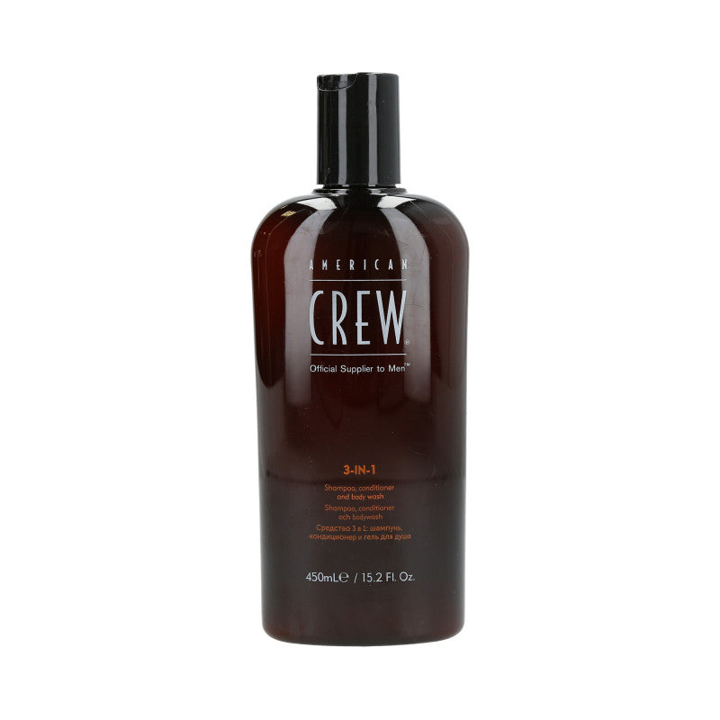 AMERICAN CREW Shampoo, Conditioner, Duschgel 3in1 450ml