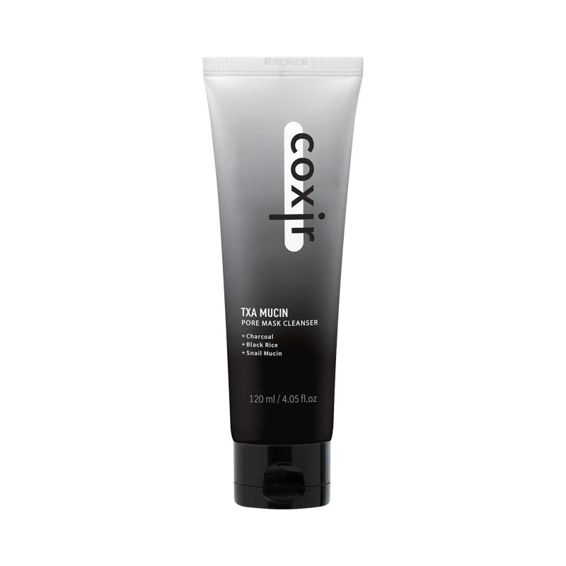 COXIR TXA MUCIN PORE LINE Masque visage purifiant et mousse au TXA et mucine d'escargot 120 ml