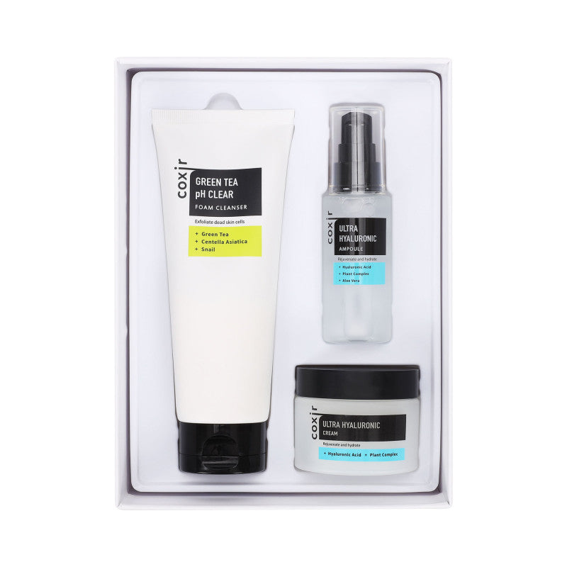 COXIR ULTRA HYALURONIC LINE Set idratante intensivo con acido ialuronico 120 ml + 50 ml + 50 g