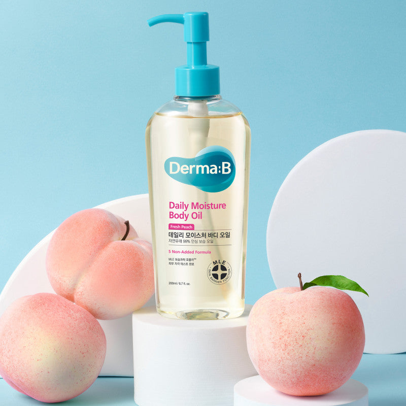 DERMA:B Feuchtigkeitsspendendes Körperöl mit Pfirsichextrakt 200 ml #2