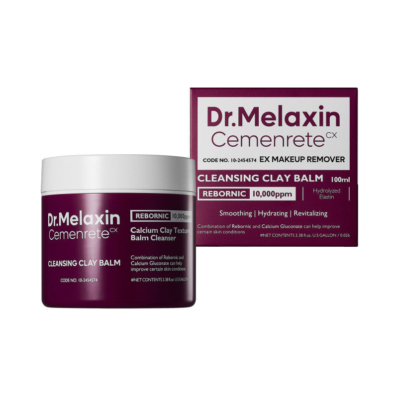 DR.MELAXIN CEMENRETE LINE Baume nettoyant à l'argile pour le démaquillage et les soins de la peau 100 ml