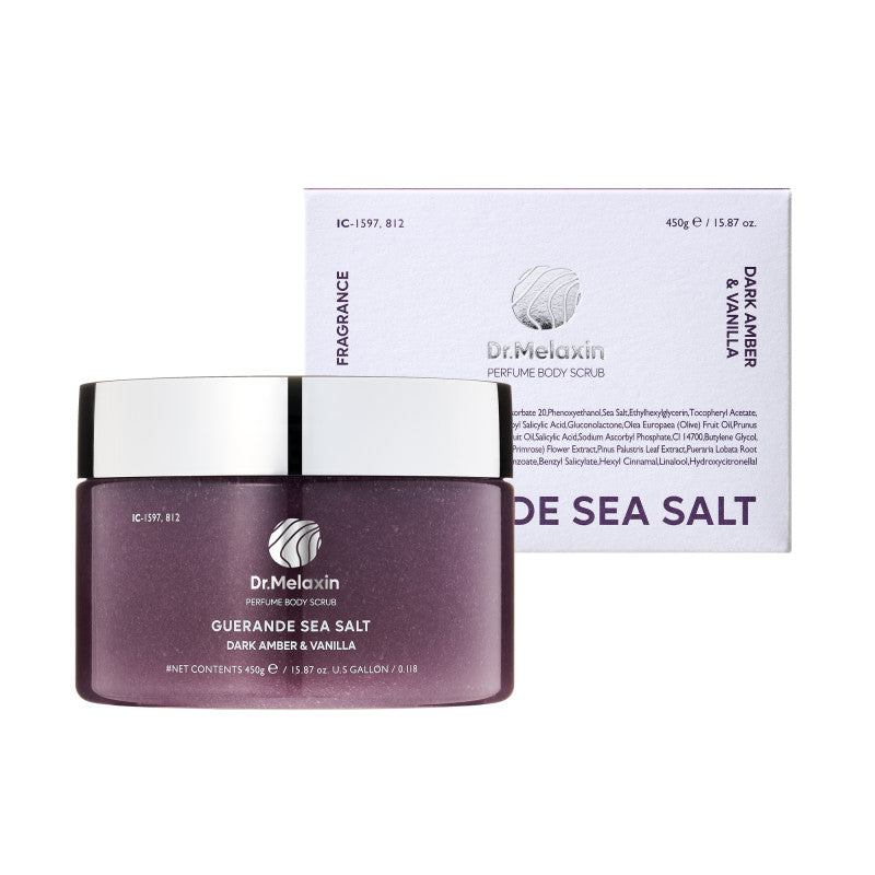 DR.MELAXIN PERFUME BODY SCRUB Perfumowany peeling solny do ciała Dark Amber&Vanilla 450 g