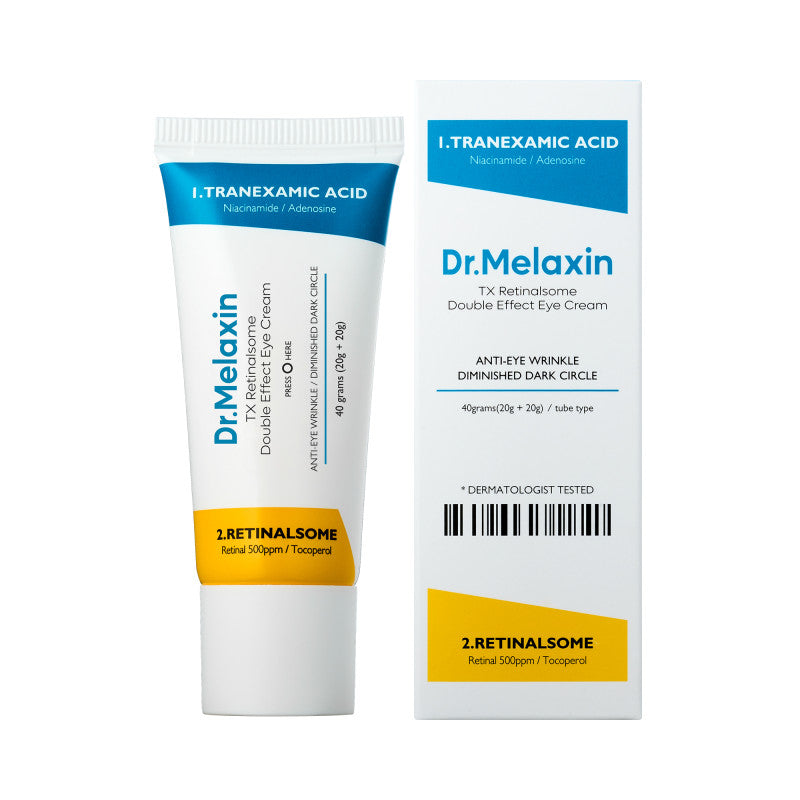 DR.MELAXIN TX-RETINALSOME DOUBLE EFFET Crème contour des yeux anti-âge à l'acide tranexamique et au rétinal 40 g