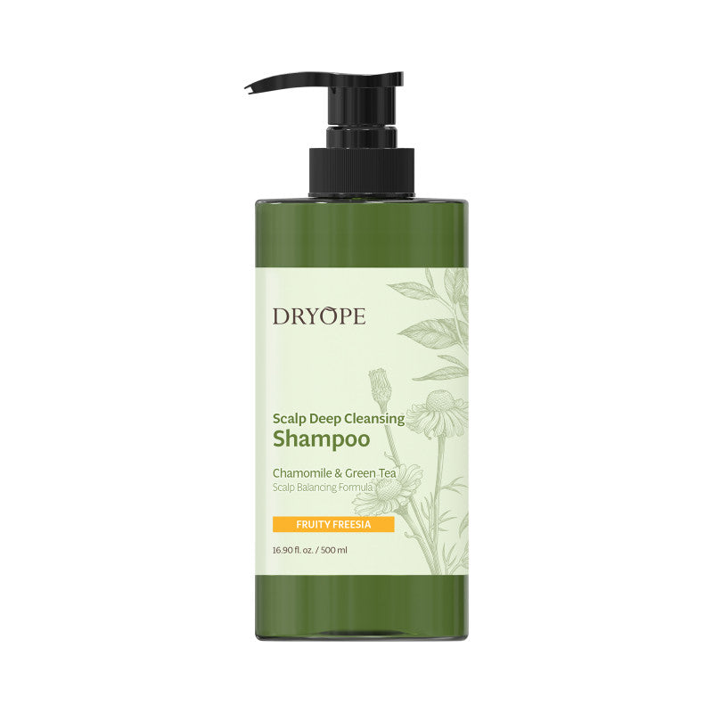 DRYOPE SCALP DEEP CLEANSING Veganský vlasový šampon s vůní frézie 500 ml