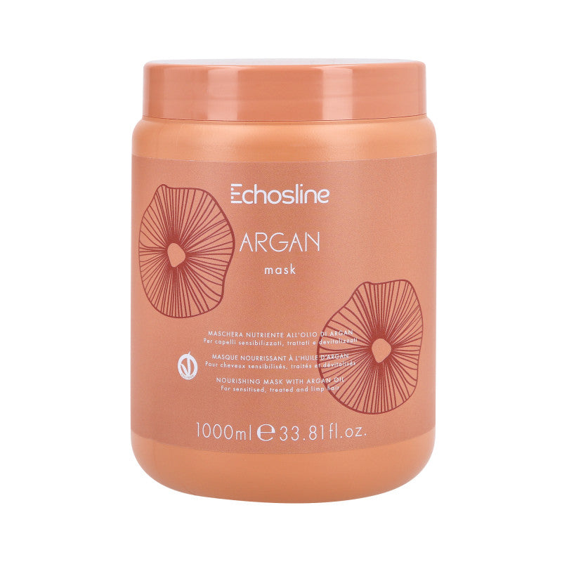 ECHOSLINE ARGAN Veganská maska s arganovým olejem pro suché vlasy 1000ml
