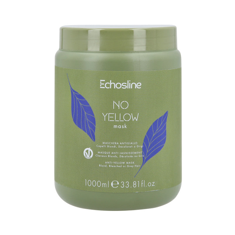 ECHOSLINE NO YELLOW Maska pro blond vlasy neutralizující žluté tóny 1000ml