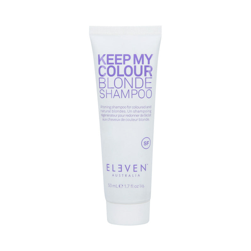 ELEVEN AUSTRALIA KEEP MY COLOR BLONDE Fioletowy szampon do włosów blond 50 ml
