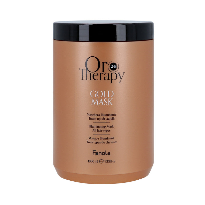 FANOLA ORO THERAPY 24k GOLD Rozświetlająca maska do włosów 1000 ml