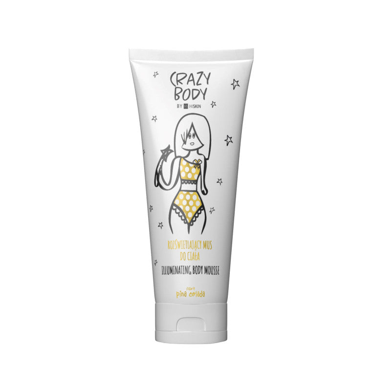 HISKIN CRAZY BODY Mousse Corporelle Illuminatrice Pina Colada 250 ml