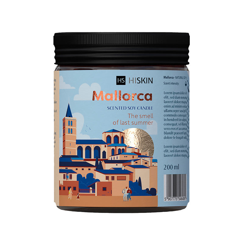 HISKIN HOME BON VOYAGE Mallorca Sojakerze 200 ml