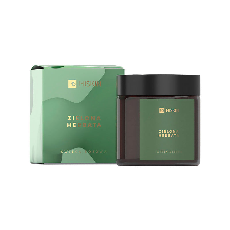 HISKIN HOME Bougie au thé vert et au soja 100 ml
