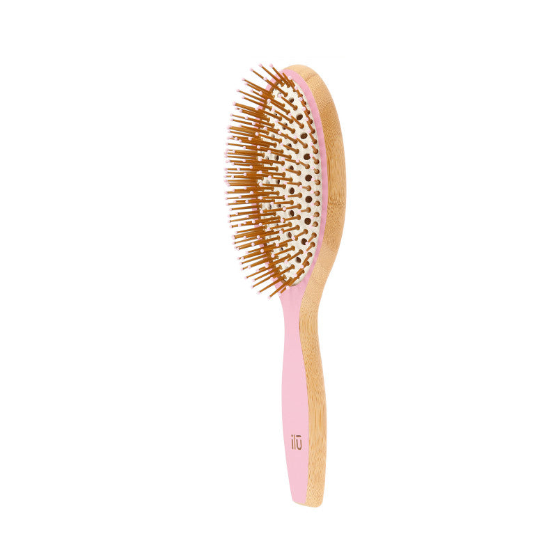 ilū BambooM! Bamboo Hairbrush - Pink Flamingo Brosse à cheveux #2