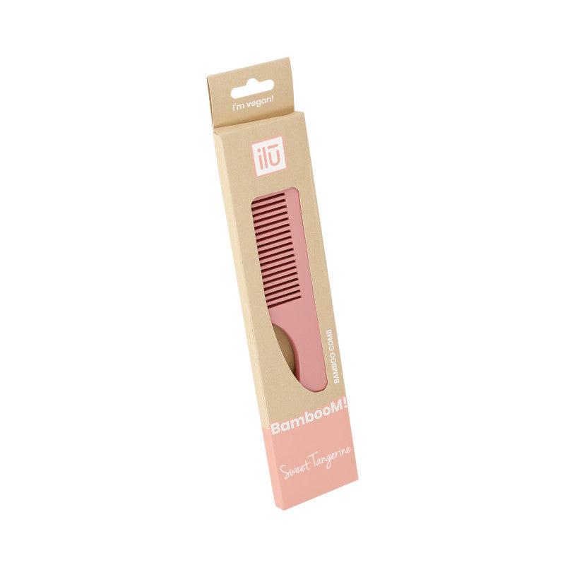 ilū BambooM! Bamboo Comb – Sweet Tangerine Peigne à cheveux #2