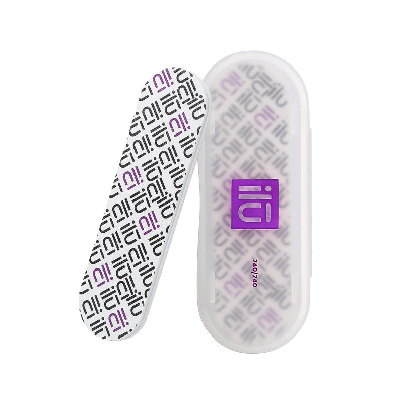 ilū Mini Gerade Nagelfeile Mit Koffer, Körnung 240/240 #2