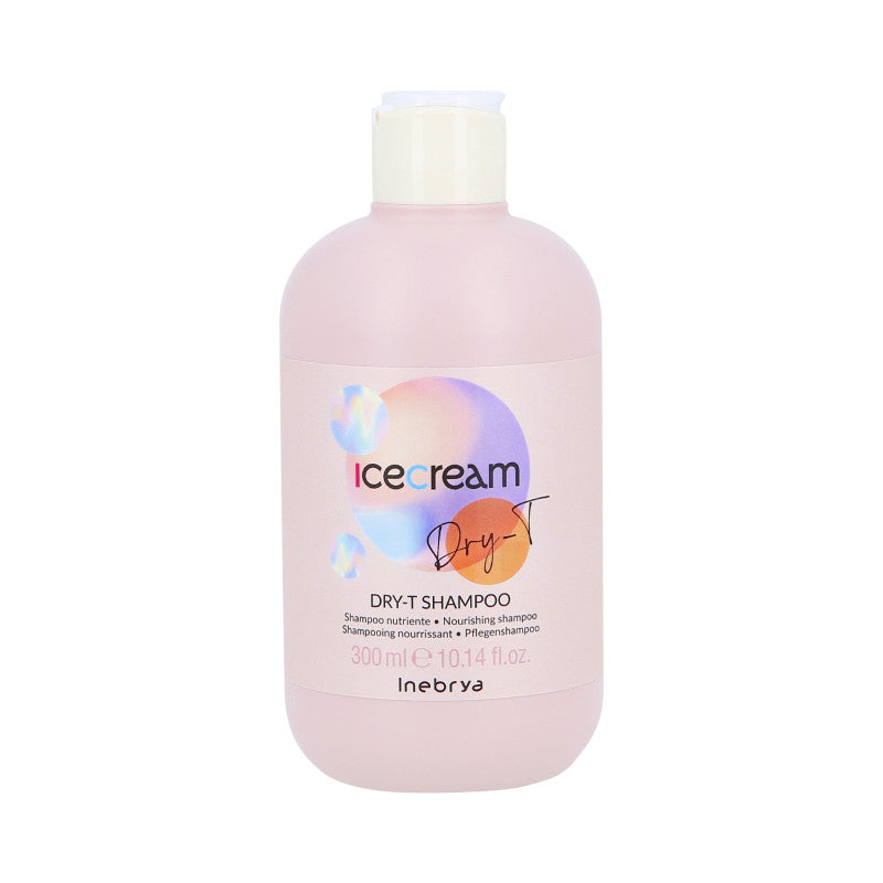 INEBRYA ICE CREAM DRY-T Shampooing nourrissant pour cheveux secs et abîmés 300ml