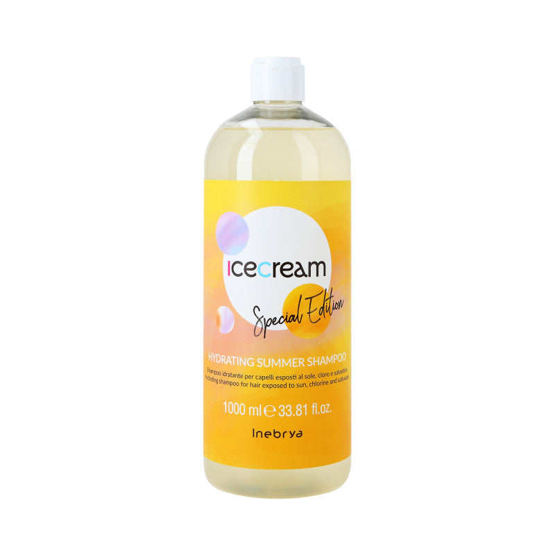 INEBRYA ICE CREAN SCALP HYDRATING SUMMER Nawilżający szampon do włosów 1000 ml