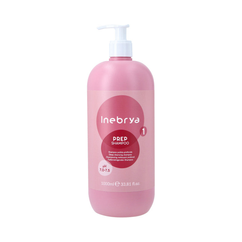 INEBRYA PREP DEEP CLEANSING Shampoing nettoyant pour cheveux 1000 ml
