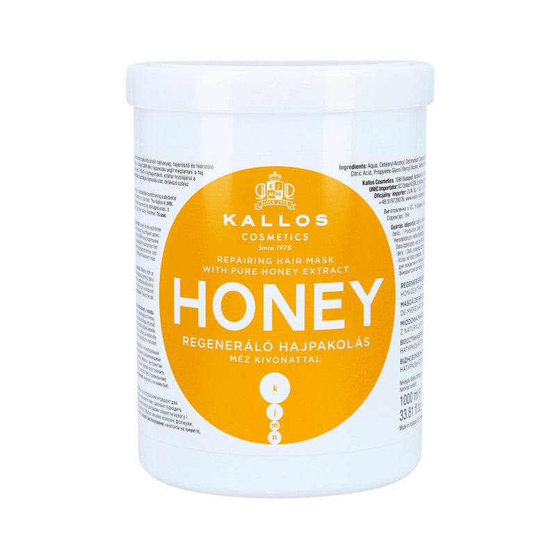 KALLOS KJMN Honey Masque régénérant au miel 1000ml