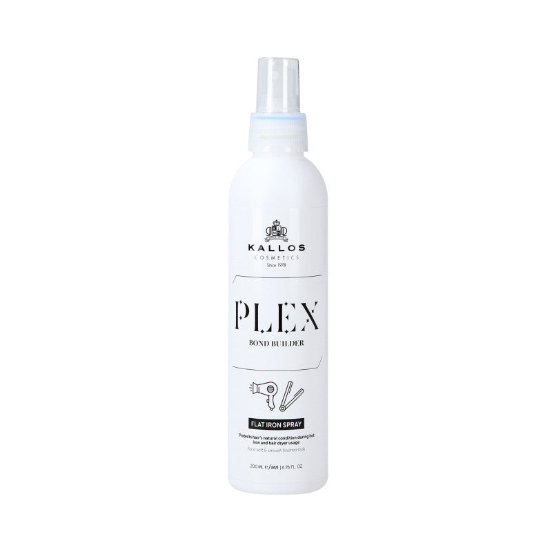 KALLOS PLEX FLAT IRON SPRAY Termoochronny spray do stylizacji włosów zniszczonych 200 ml