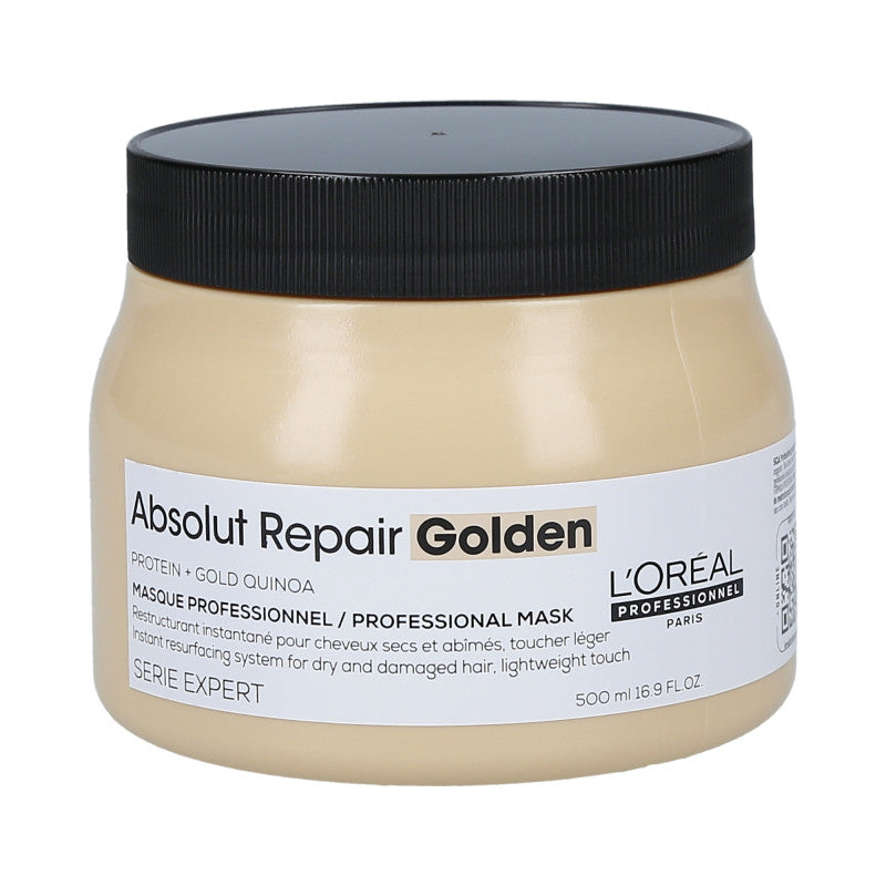 L'OREAL PROFESSIONNEL ABSOLUT REPAIR GOLDEN Gold Quinoa + Protein Gold Maske für strapaziertes Haar 500 ml
