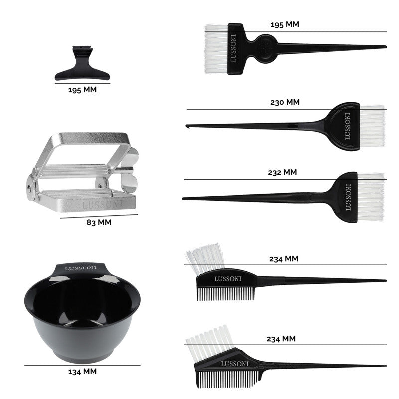 LUSSONI 10-częściowy zestaw akcesoriów do koloryzacji włosów #2