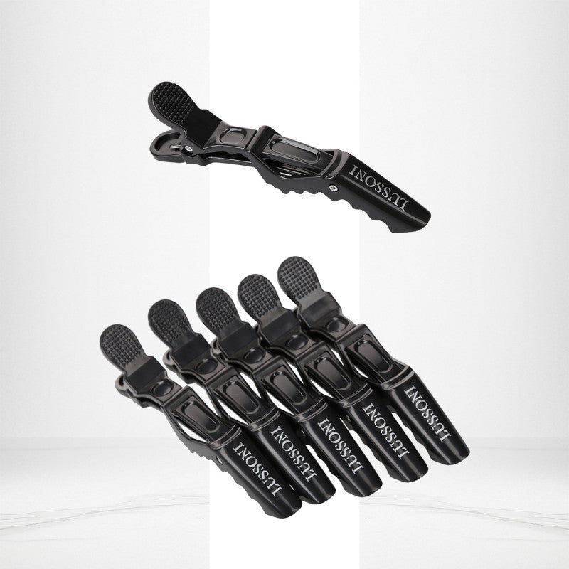 LUSSONI Klipsy fryzjerskie krokodylki, 6 szt. #3