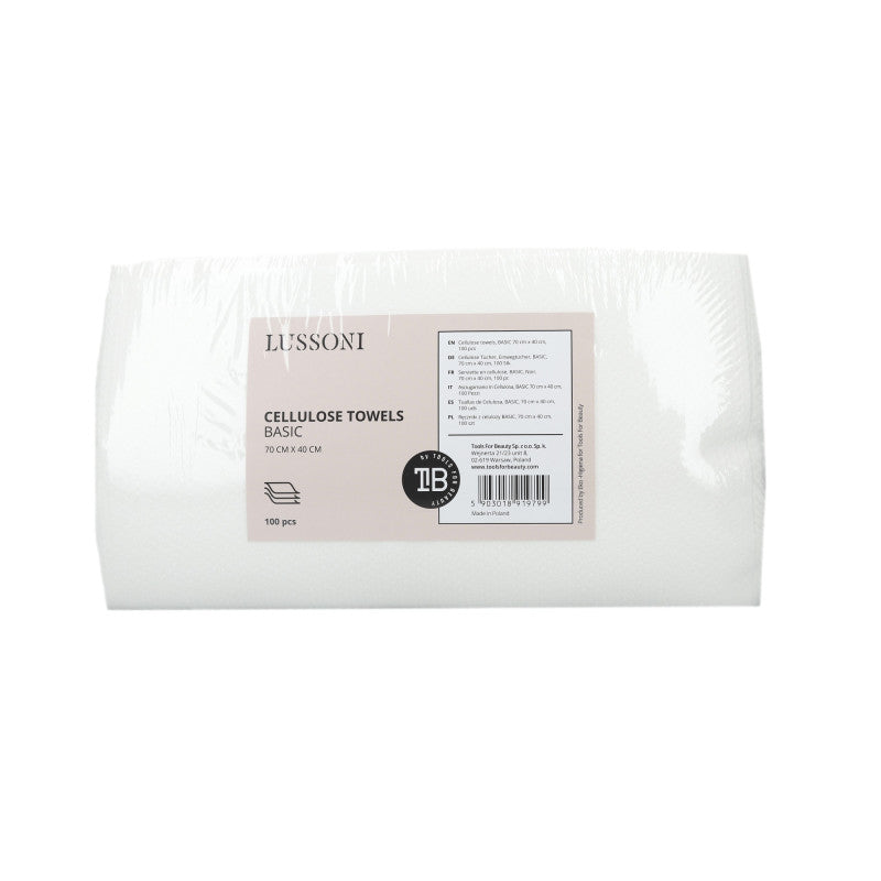 LUSSONI 100 Stück Cellulose Tücher, Einwegtücher, Basic, 70cm x 40cm