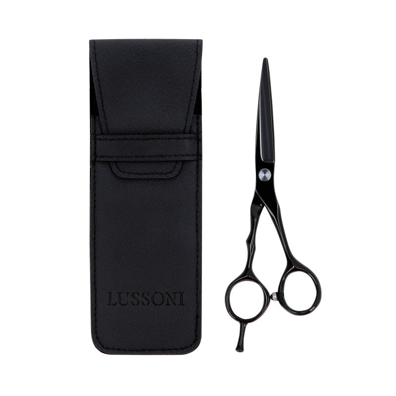 LUSSONI ECLIPSE SERIES Ciseaux de coiffure professionnels (noir) 6″ + étui